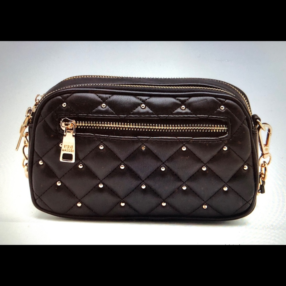 Steve Madden BLK/GOLD Hip Bag